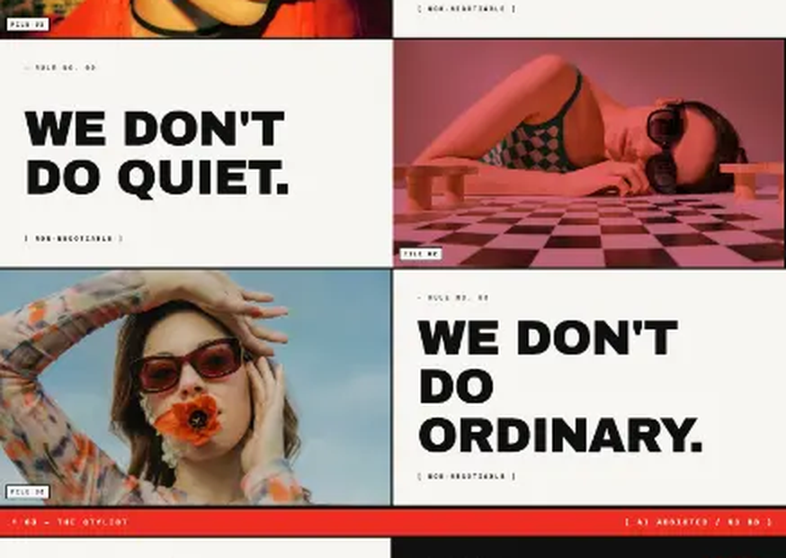 The BLNDFLD website — File 002 · The attitude — three rules, no apologies